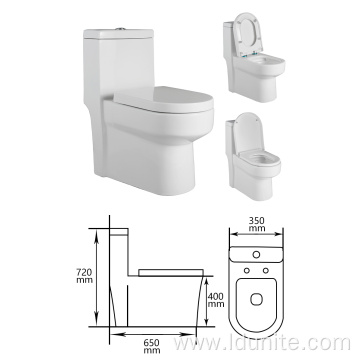 Ceramic Sanitary ware Siphonic Flushing One-piece Toilet